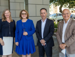 Amy Everett, Majority Leader Eloise Gomez Reyes, David Brady, Ph.D., and Anil Deolalikar, Ph.D.