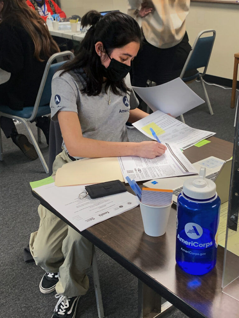 AmeriCorps volunteer Tax Prep