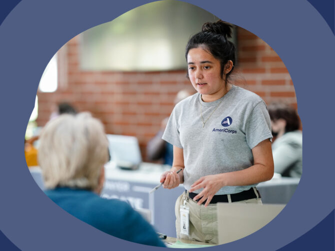 AmeriCorps volunteer